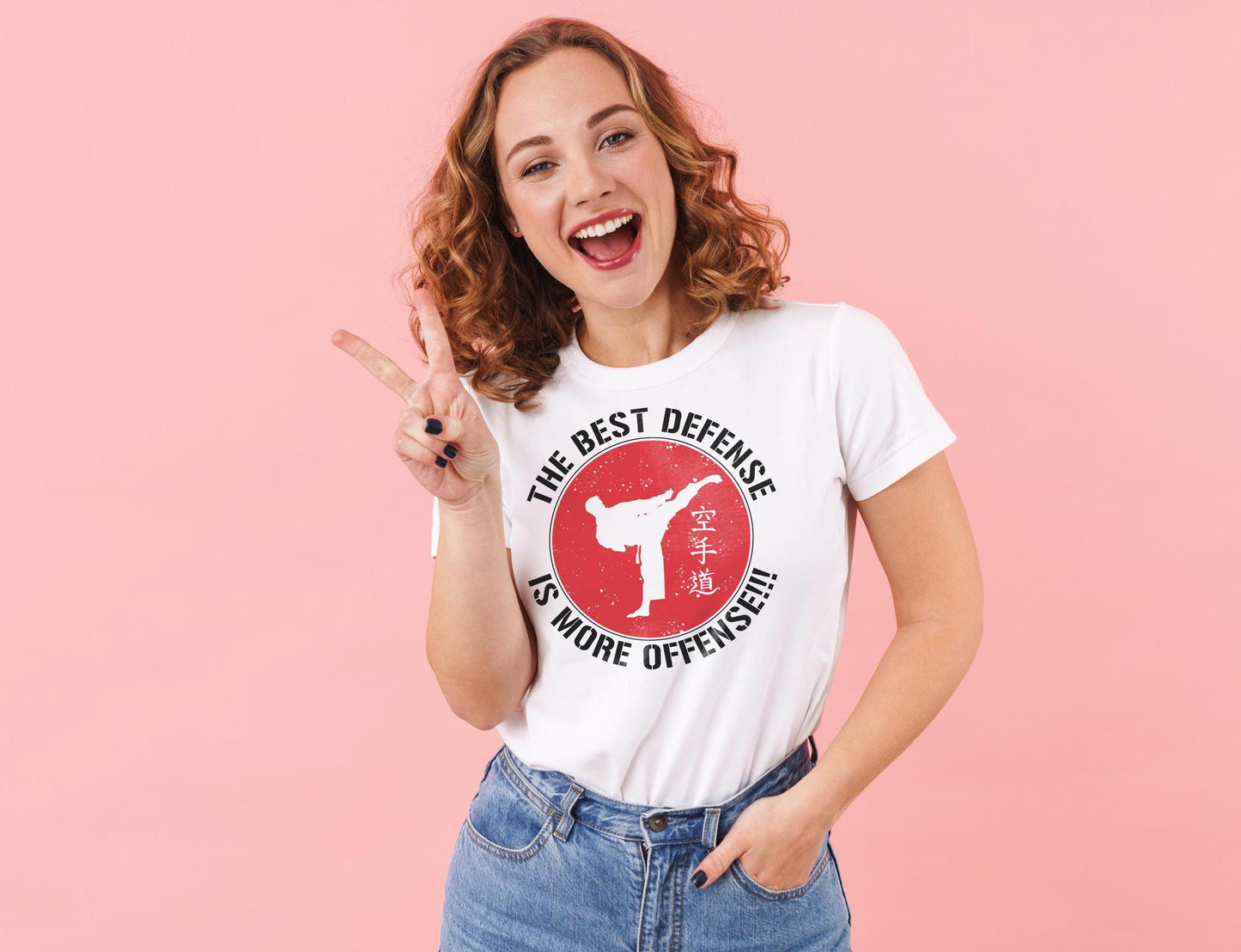 Best Defense is More Offense T-Shirt | Cobra Kai Karate Tribute
