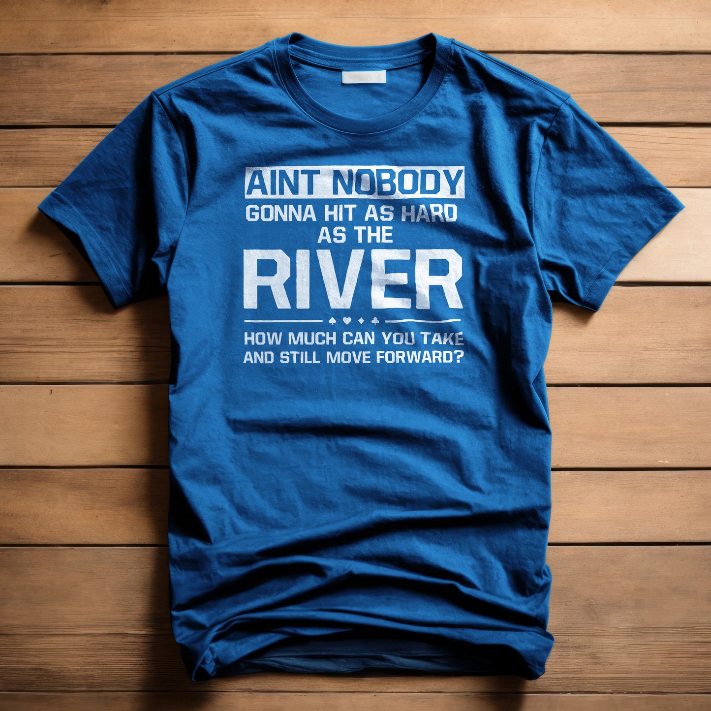 Motivational Poker T-Shirt | Rocky Quote Parody