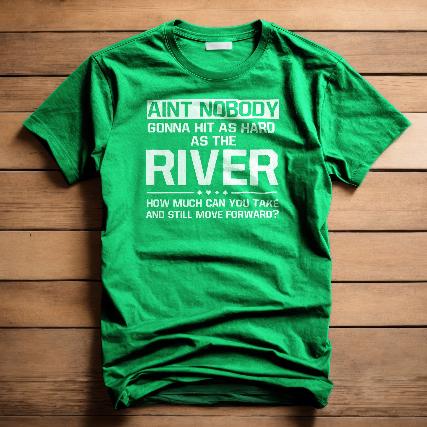 Motivational Poker T-Shirt | Rocky Quote Parody