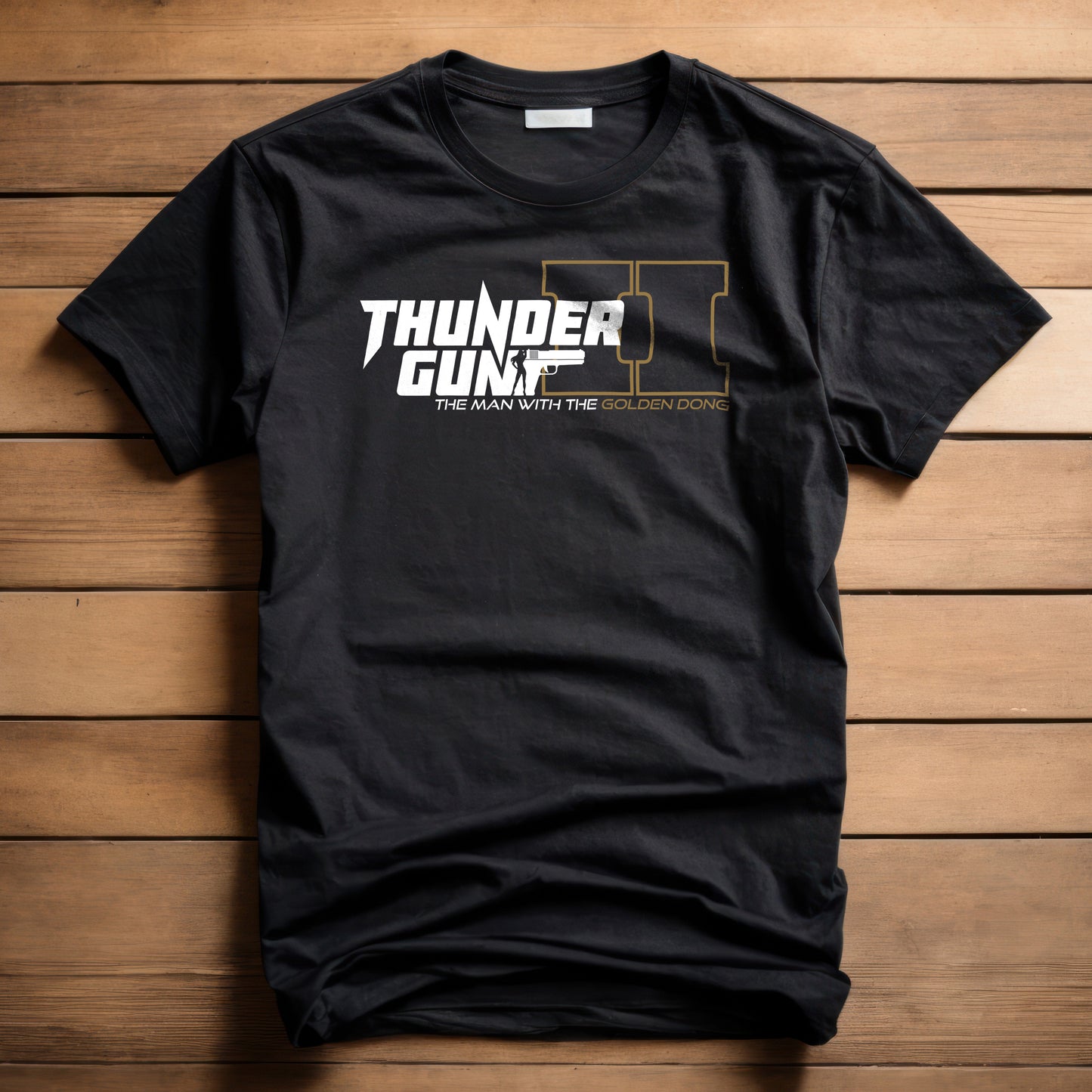 Thunder Gun 2: The Man With the Golden Dong T-Shirt | Always Sunny in Philadelphia Tribute Shirt