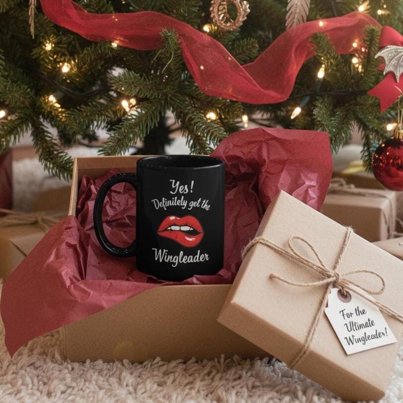 Yes, Definitely Get the Wingleader Black Coffee Cup | Fourth Wing Book Club
