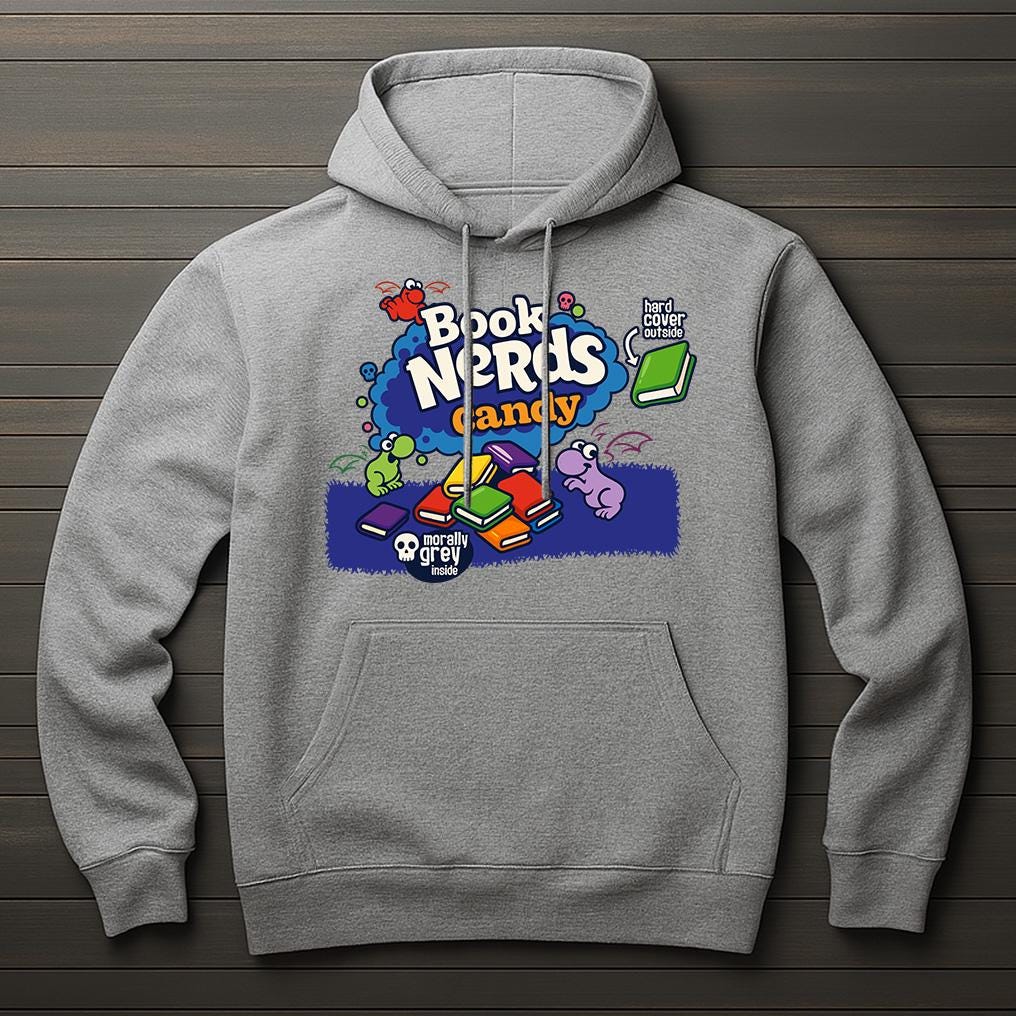 Book Nerds Hoodie | Morally Grey Hoodie