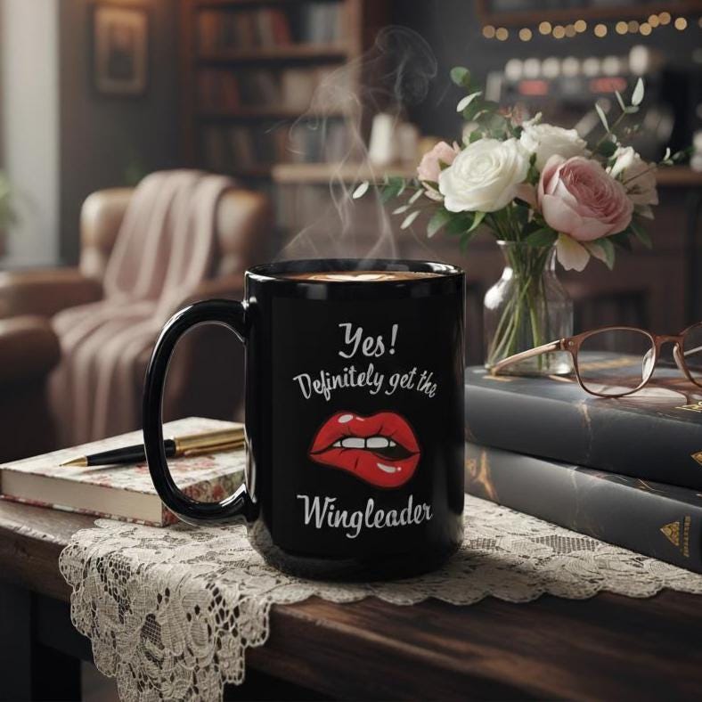 Yes, Definitely Get the Wingleader Black Coffee Cup | Fourth Wing Book Club
