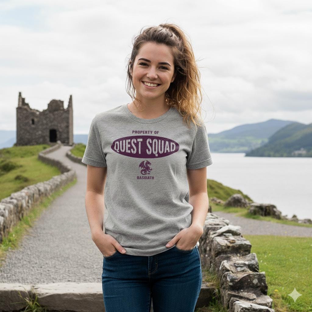 Quest Squad T-Shirt | Fourth Wing Fan Tee