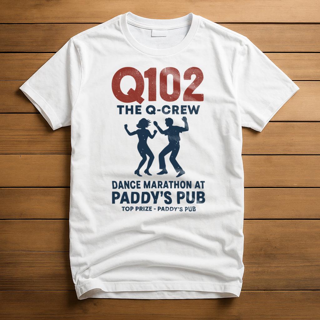 Q102 The Q-Crew T-Shirt | Always Sunny in Philadelphia Tribute T Shirt