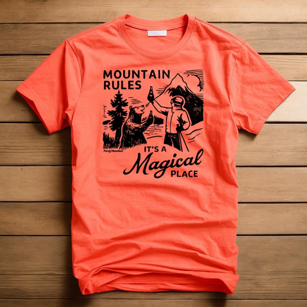 Mountain Rules T-Shirt | Always Sunny Ski Trip Parody Tee
