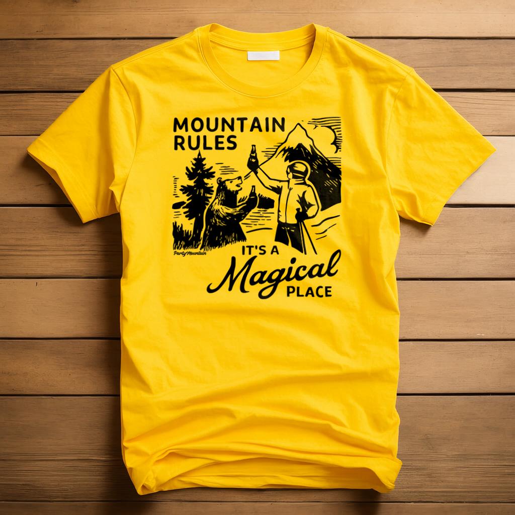 Mountain Rules T-Shirt | Always Sunny Ski Trip Parody Tee