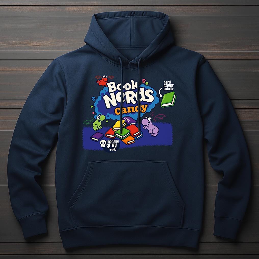 Book Nerds Hoodie | Morally Grey Hoodie