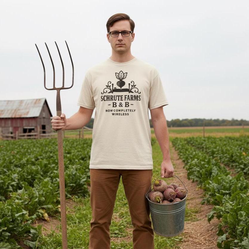 Schrute Farms B&B T-Shirt: The Office TV Show Fan Gift