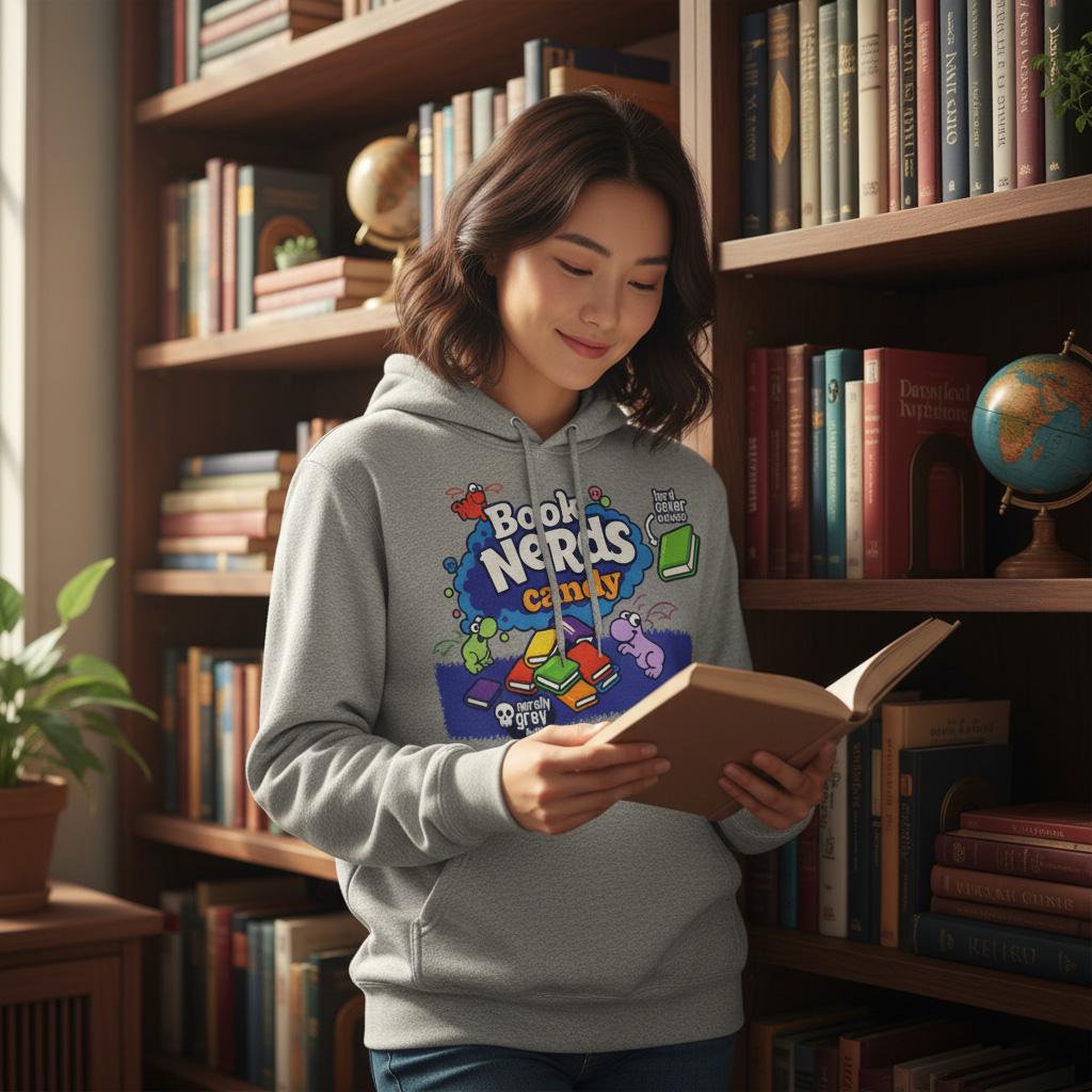 Book Nerds Hoodie | Morally Grey Hoodie
