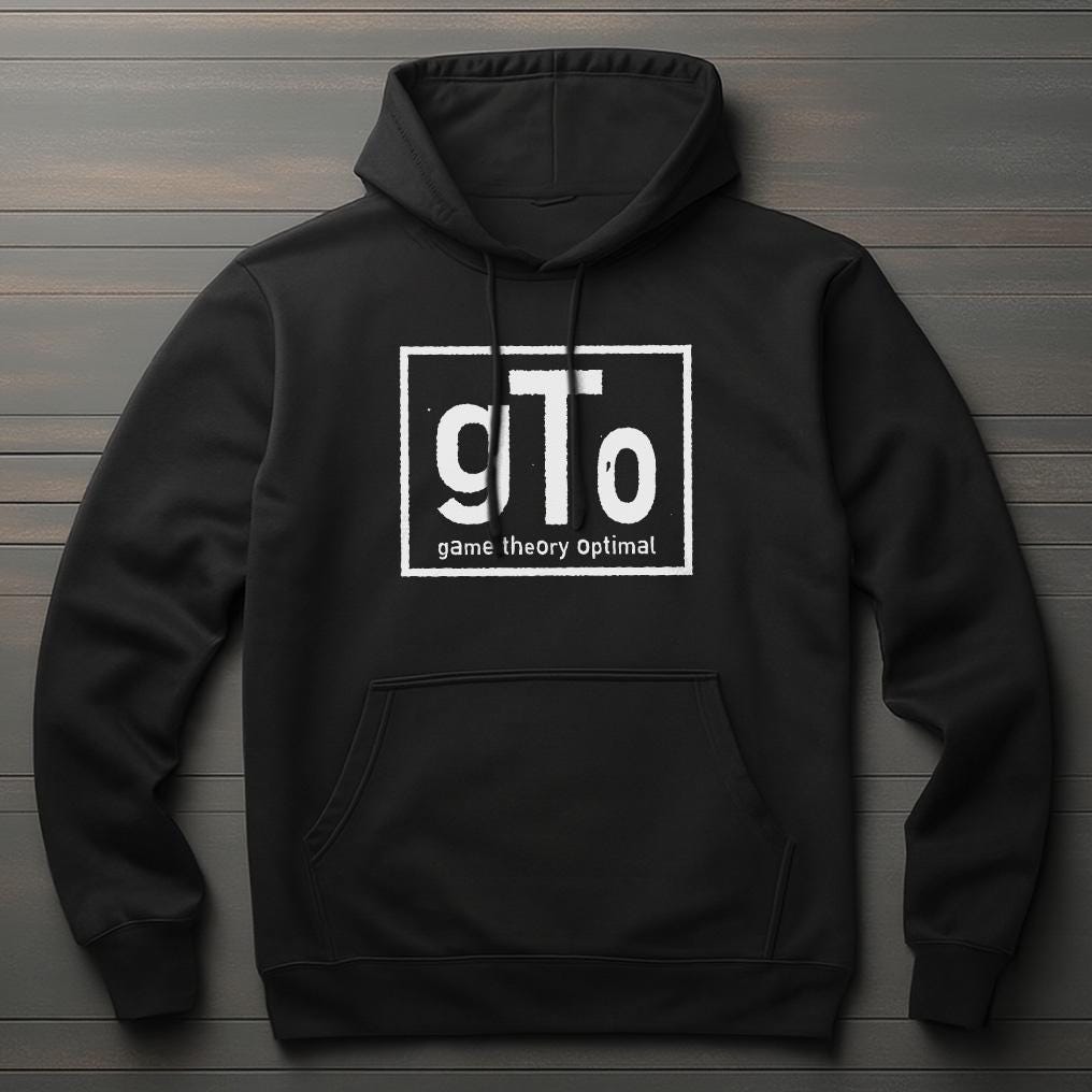 GTO Poker Hoodie | Game Theory Optimal Sweatshirt