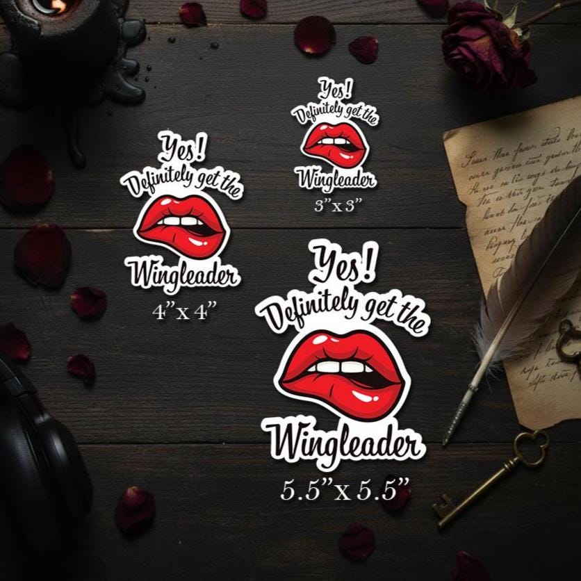 Yes, Definitely Get the Wingleader Sticker | Fourth Wing Book Club