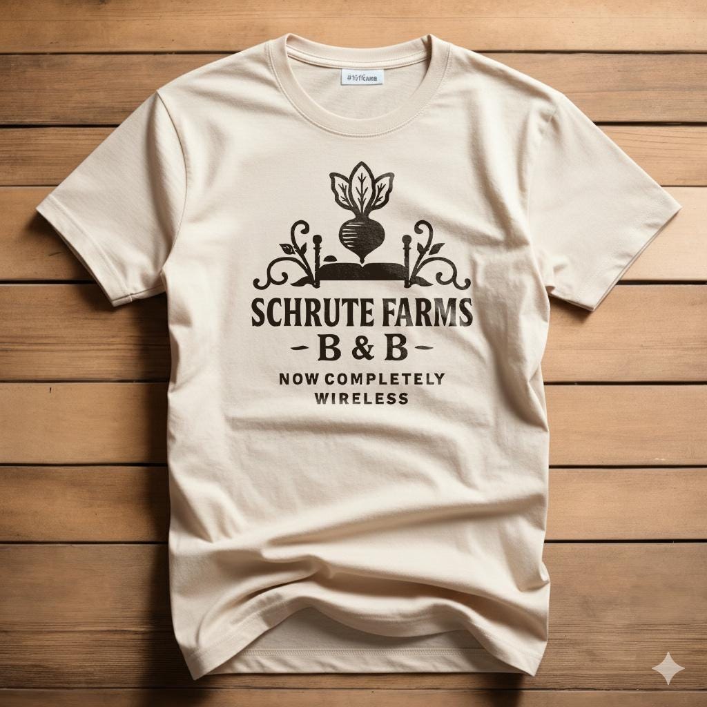 Schrute Farms B&B T-Shirt: The Office TV Show Fan Gift