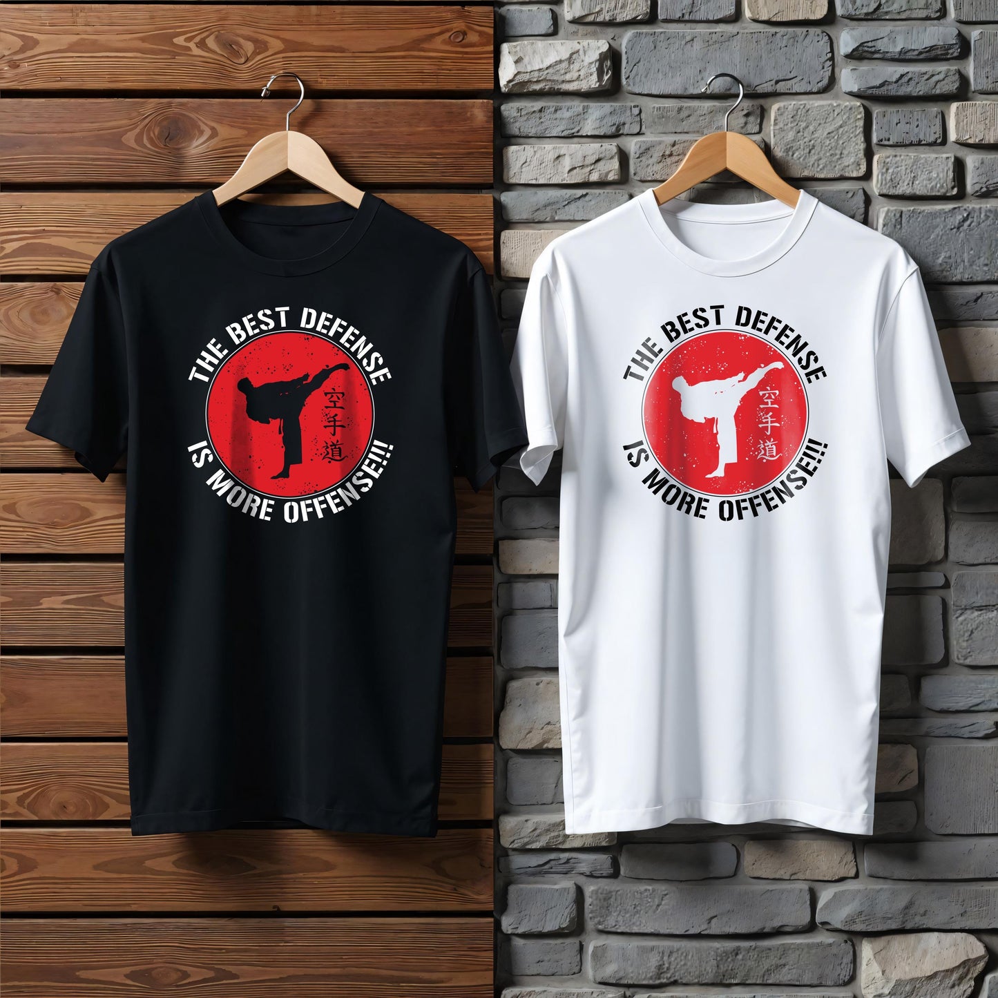 Best Defense is More Offense T-Shirt | Cobra Kai Karate Tribute
