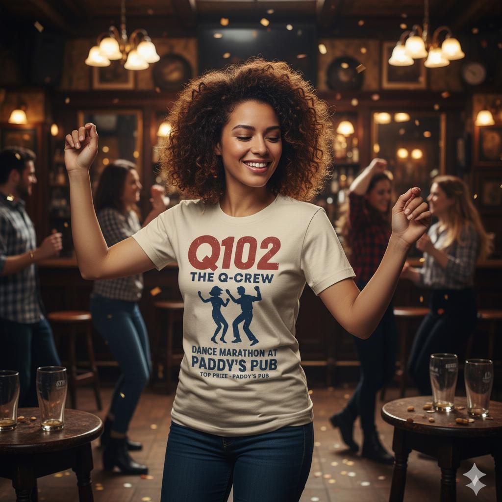Q102 The Q-Crew T-Shirt | Always Sunny in Philadelphia Tribute T Shirt