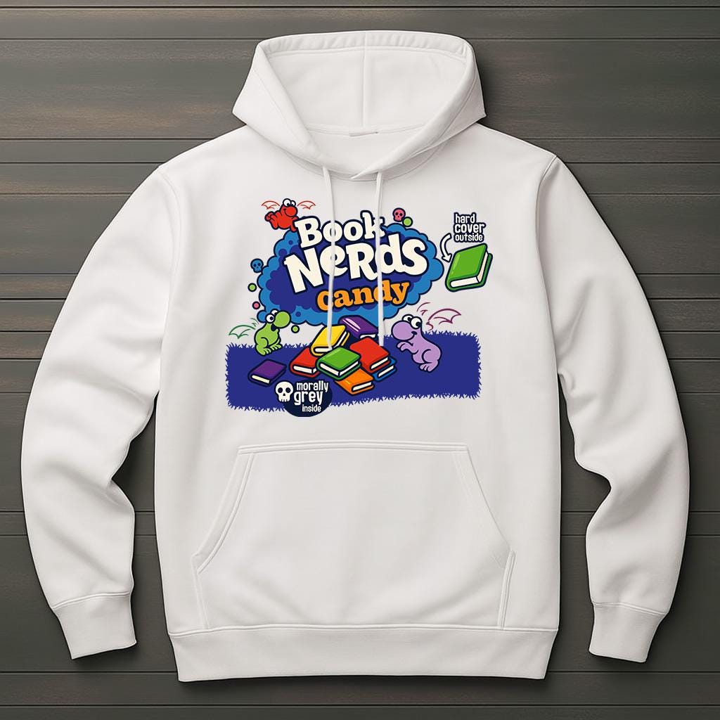 Book Nerds Hoodie | Morally Grey Hoodie